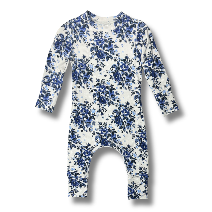 Bamboo Long Sleeve Romper in Anastasia