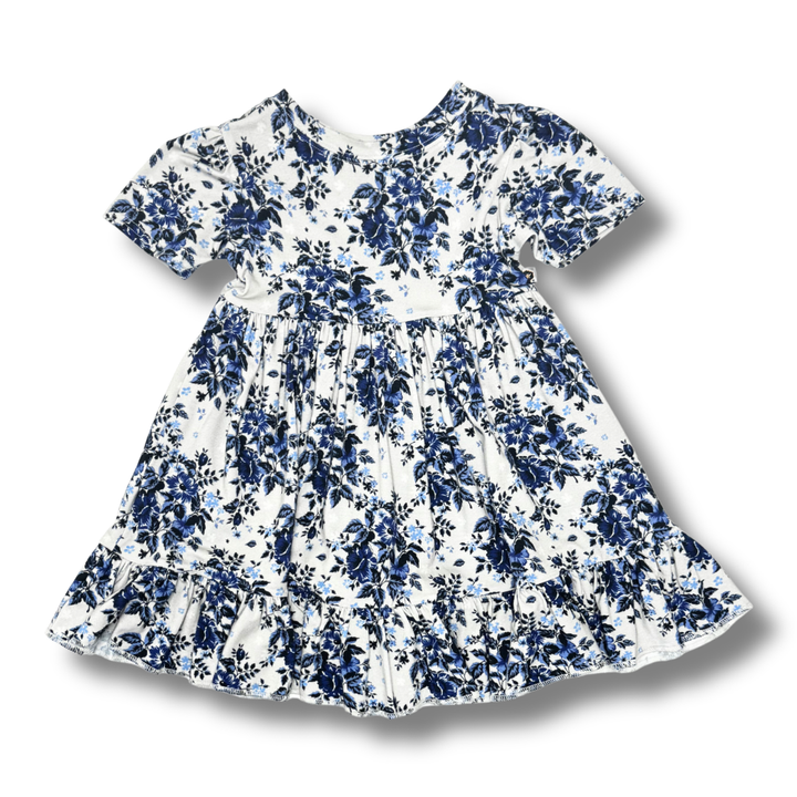 Bamboo Short Sleeve Twirl Dress in Anastasia