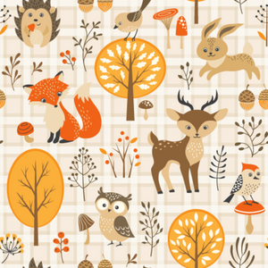 Bamboo Short Sleeve Romper in Autumn Acres