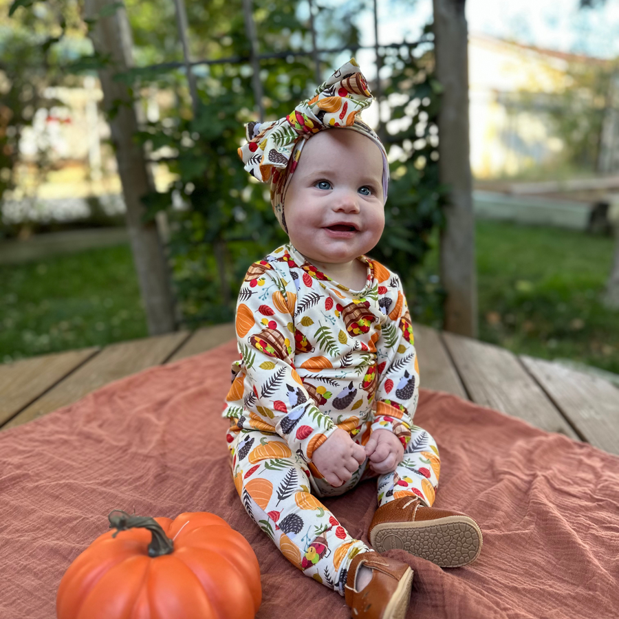 Long Sleeve Romper - Autumn Air