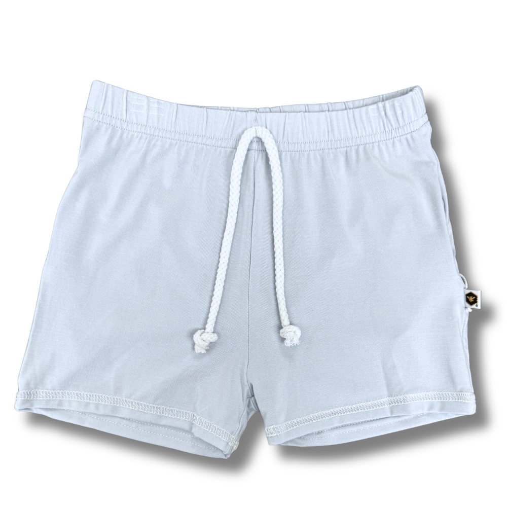 Bamboo Jogger Shorts in Baby Blue