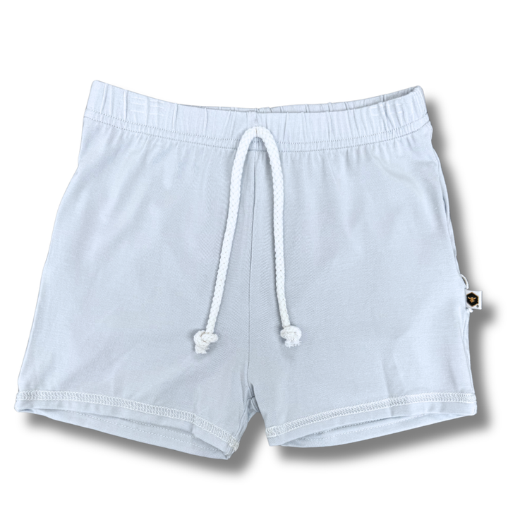 Bamboo Jogger Shorts in Baby Blue