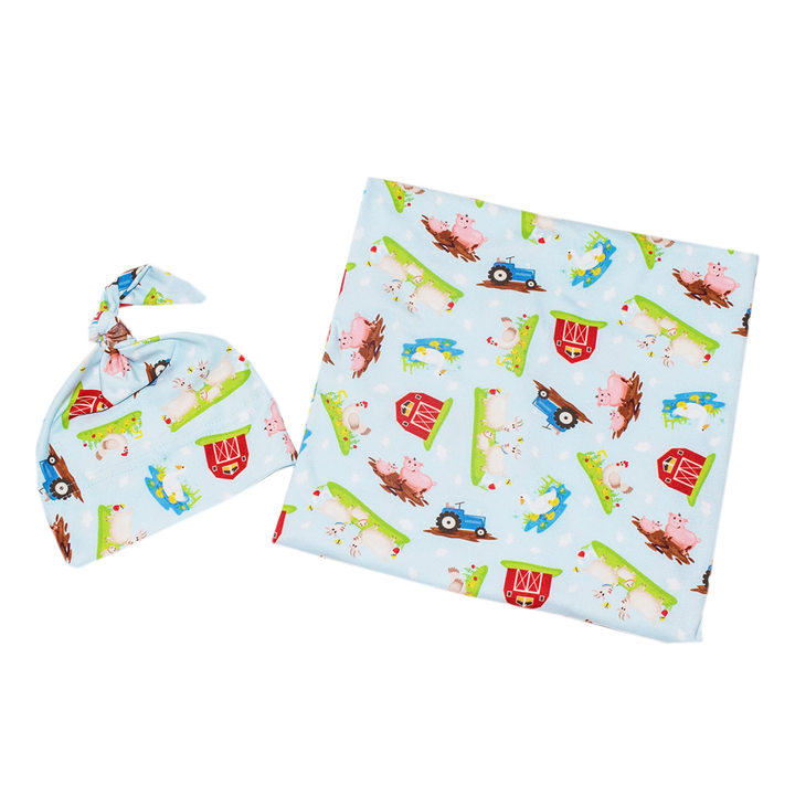 Stretch Swaddle Set - Barnyard Babies