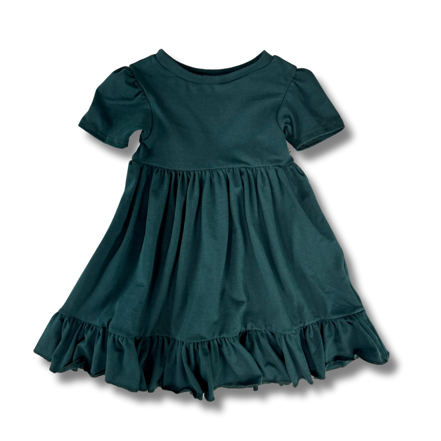 Naturals - Twirl Dress - Blue Spruce