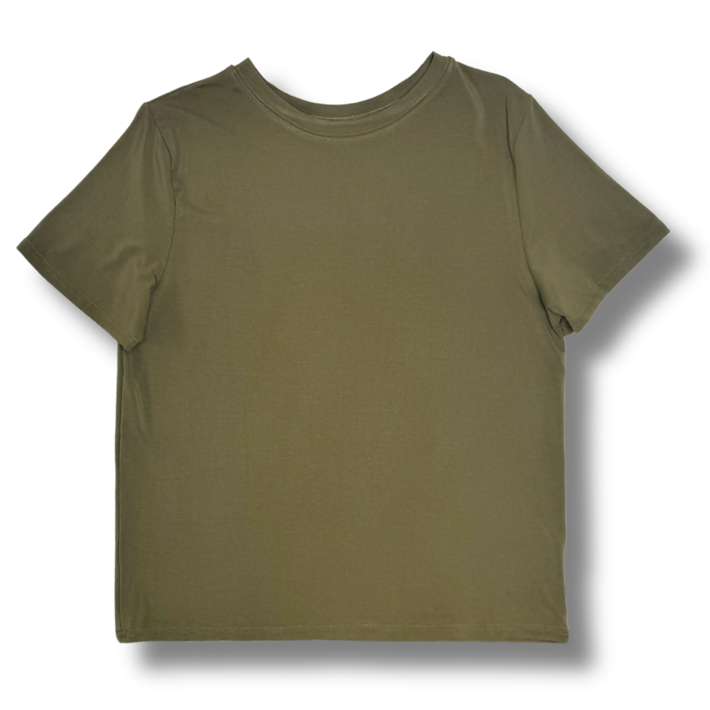 Bamboo Adult Short Sleeve Crew Neck Tee in Camo
