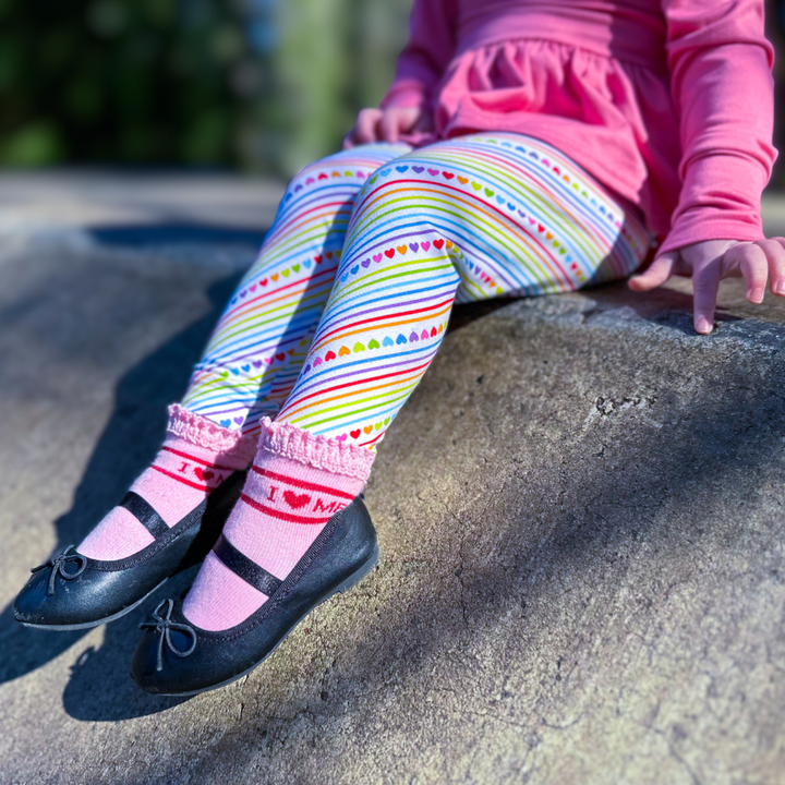 Bamboo Leggings in Candy Hearts