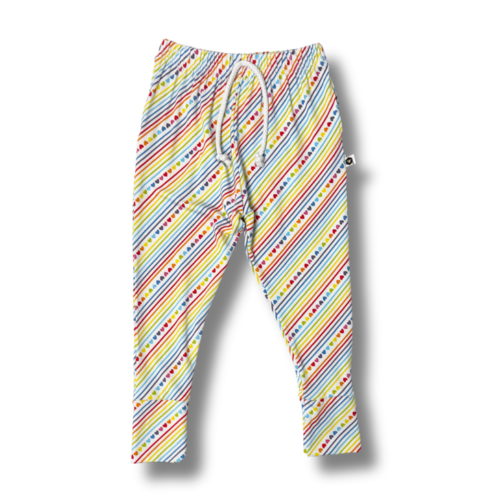 Bamboo Jogger Pants in Candy Hearts