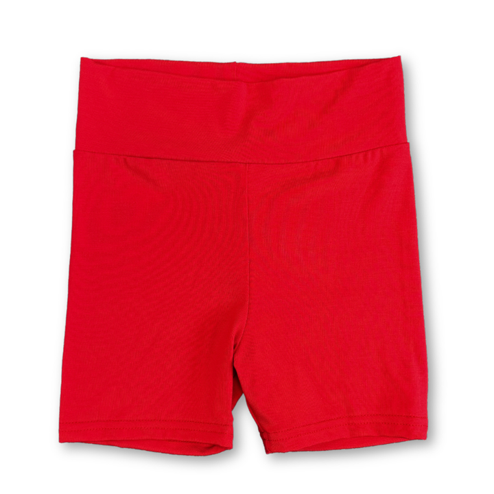 Bamboo Cartwheel Shorts in Cherry Red