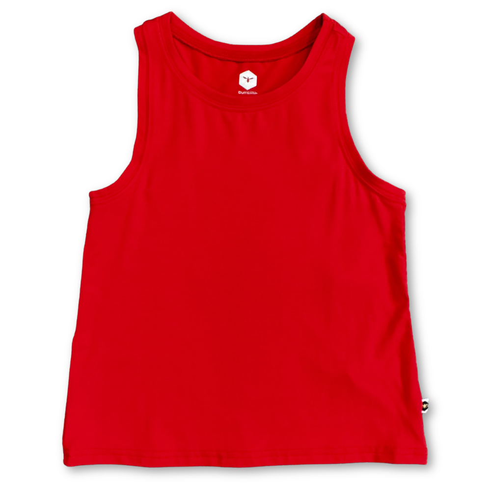 Bamboo Tank Top in Cherry Red