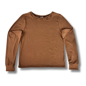 Adult Long Sleeve T-Shirt - Chocolate