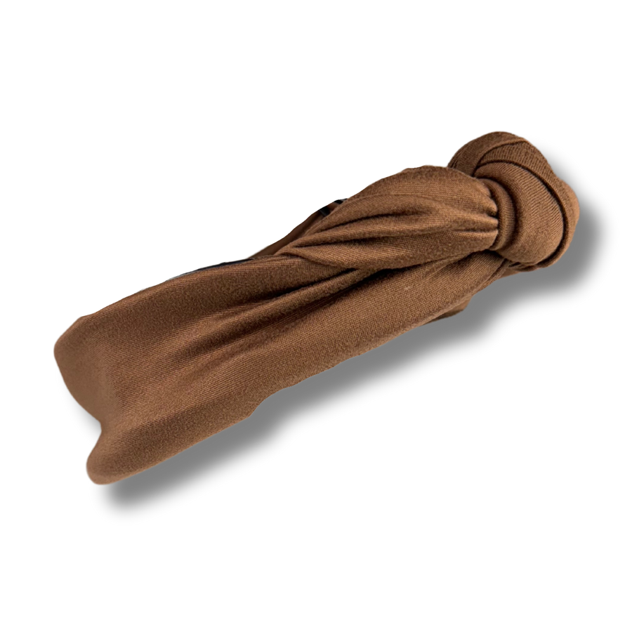 Tie-On Headband - Chocolate