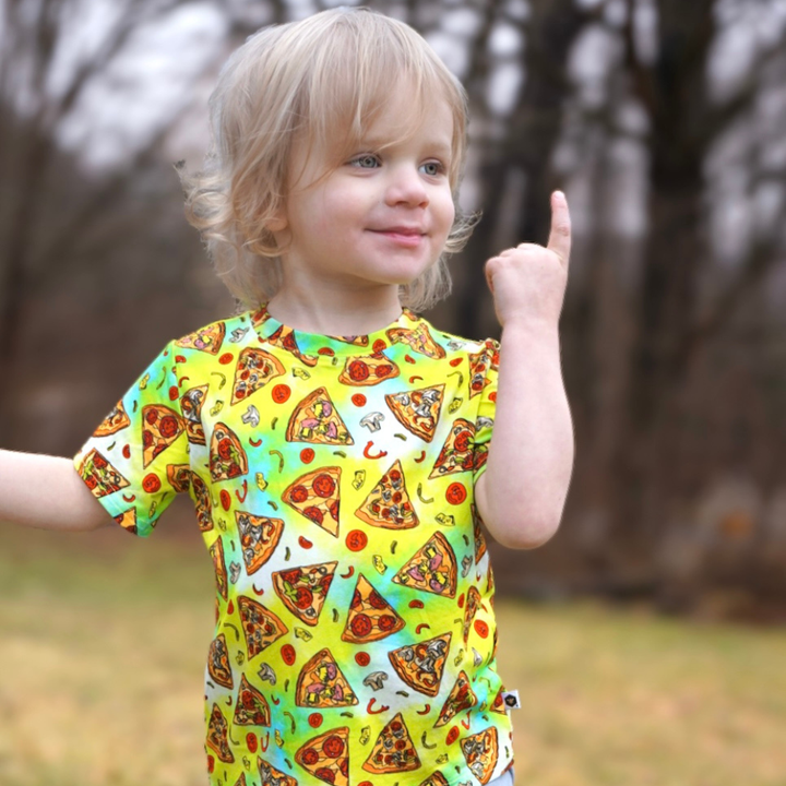 Bamboo Short Sleeve Crew Neck Tee in Cowabunga