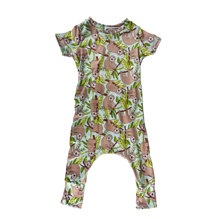 Short Sleeve Romper - Don't Hurry, Be Happy
