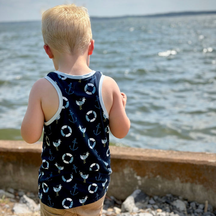 Bamboo Tank Top in Seas The Day