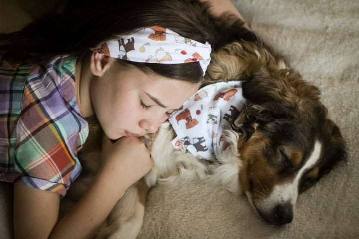Fido dog print headband - cute headband 