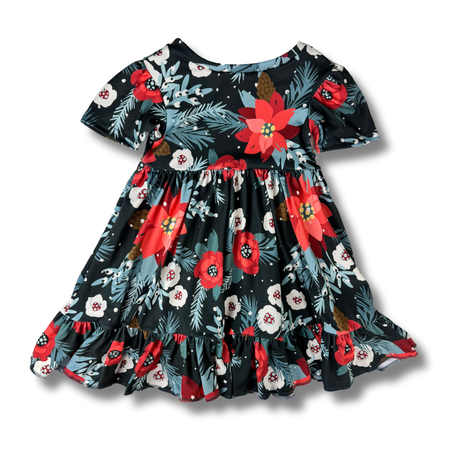 Twirl Dress - Flor de Nochebuena