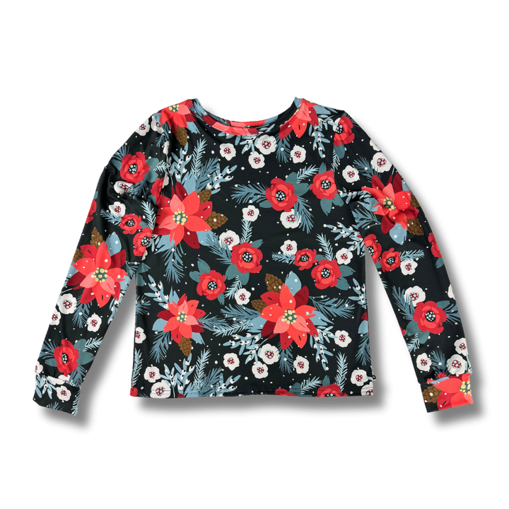 Adult Long Sleeve T-Shirt - Flor de Nochebuena