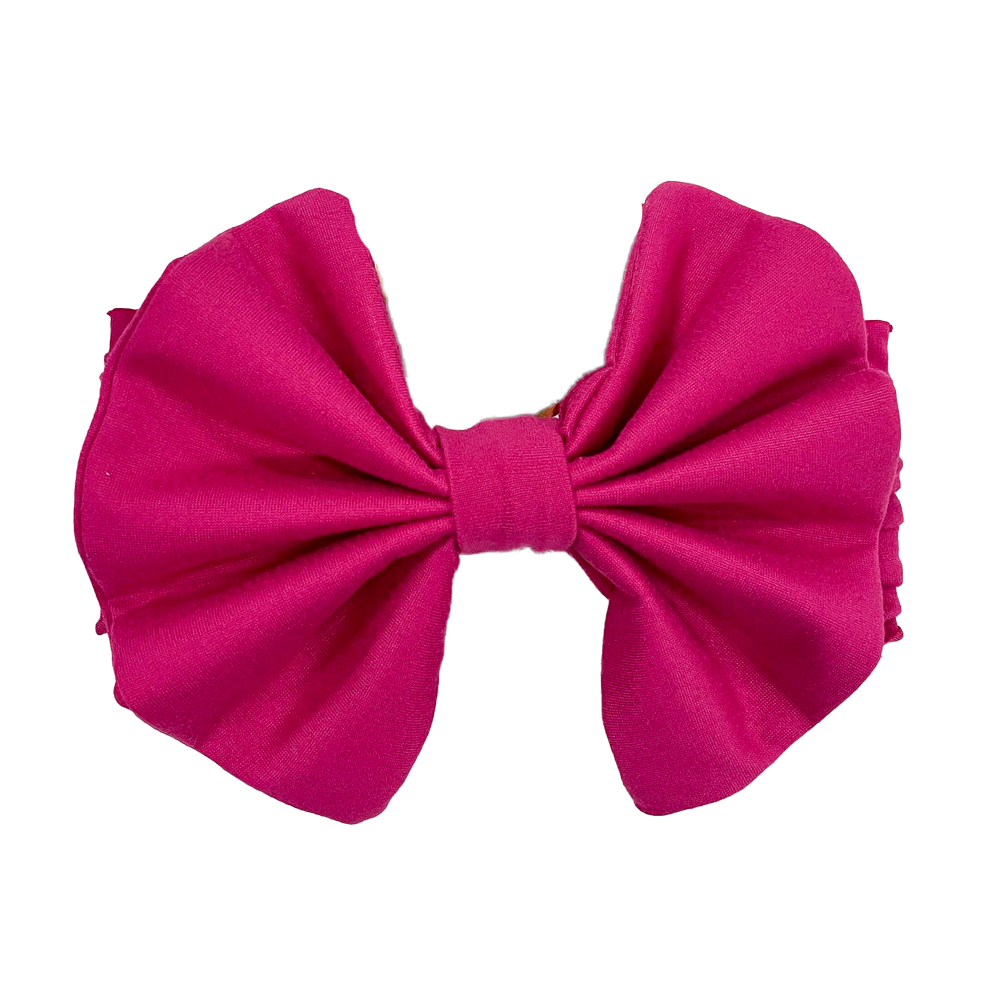 Big Bow Headband - Fuchsia