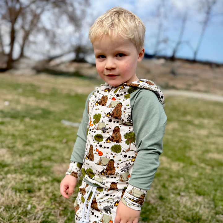 Bamboo Hoodie in Happy Camper