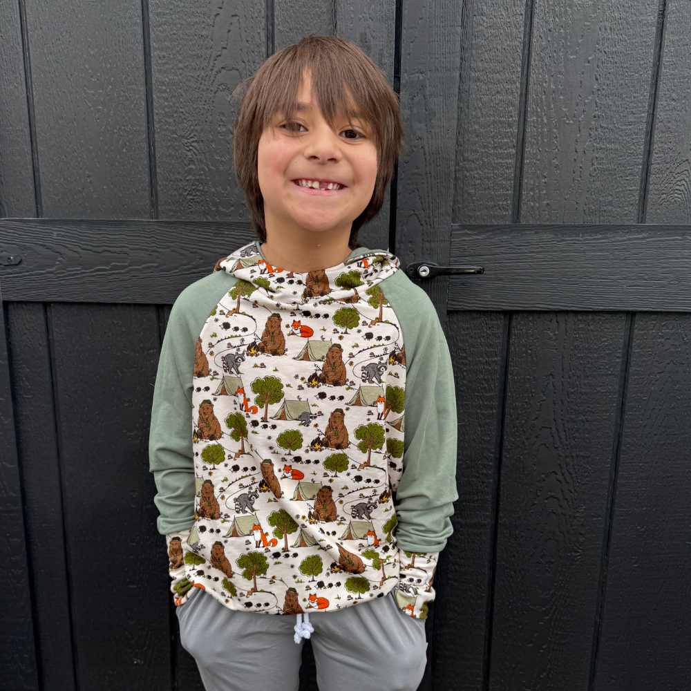 Bamboo Hoodie in Happy Camper