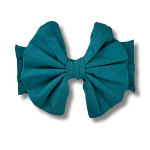 Big Bow Headband - Harbour Blue