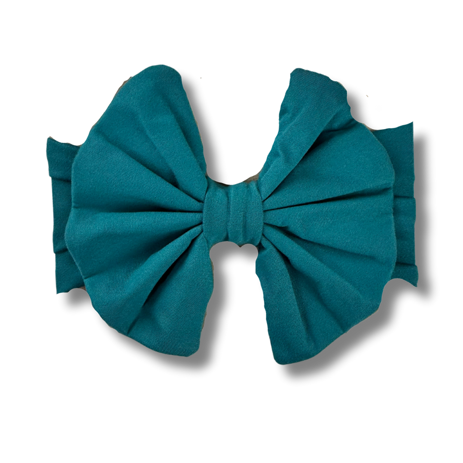 Big Bow Headband - Harbour Blue