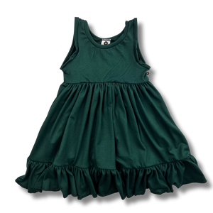 Tank Twirl Dress - Hunter Green