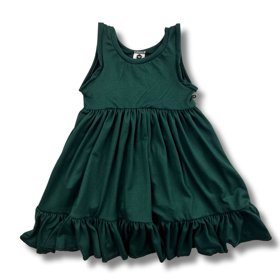 Tank Twirl Dress - Hunter Green