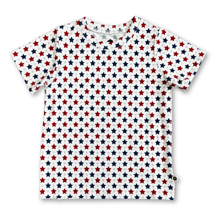 Bamboo Short Sleeve Crew Neck Tee in Independence