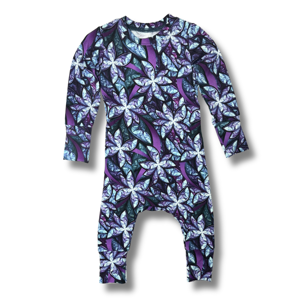 Bamboo Long Sleeve Romper in Light