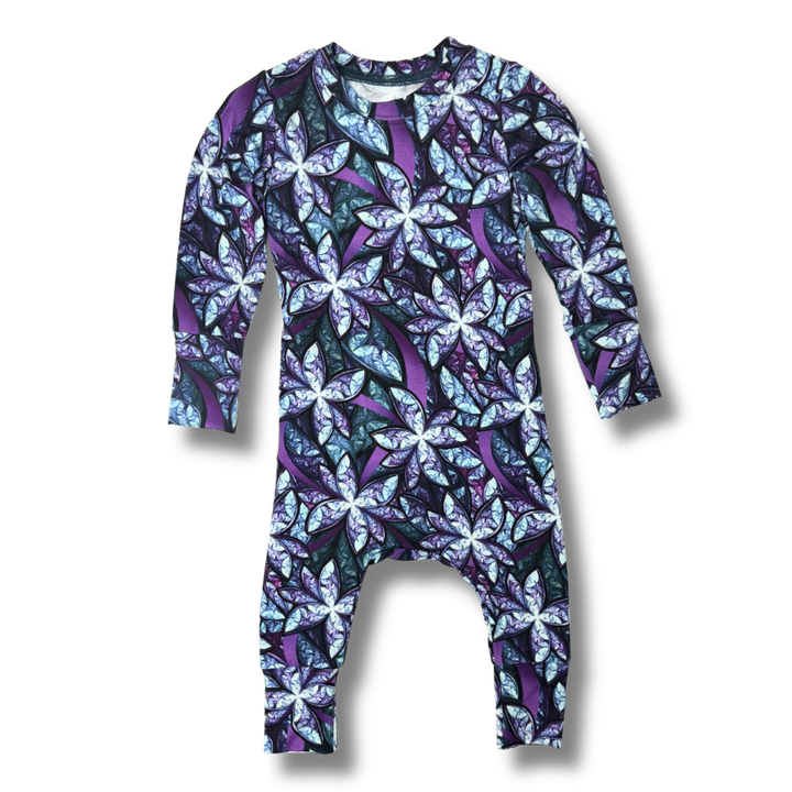 Bamboo Long Sleeve Romper in Light