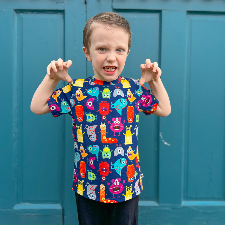 Bamboo Short Sleeve Crew Neck Tee in Monster Mash