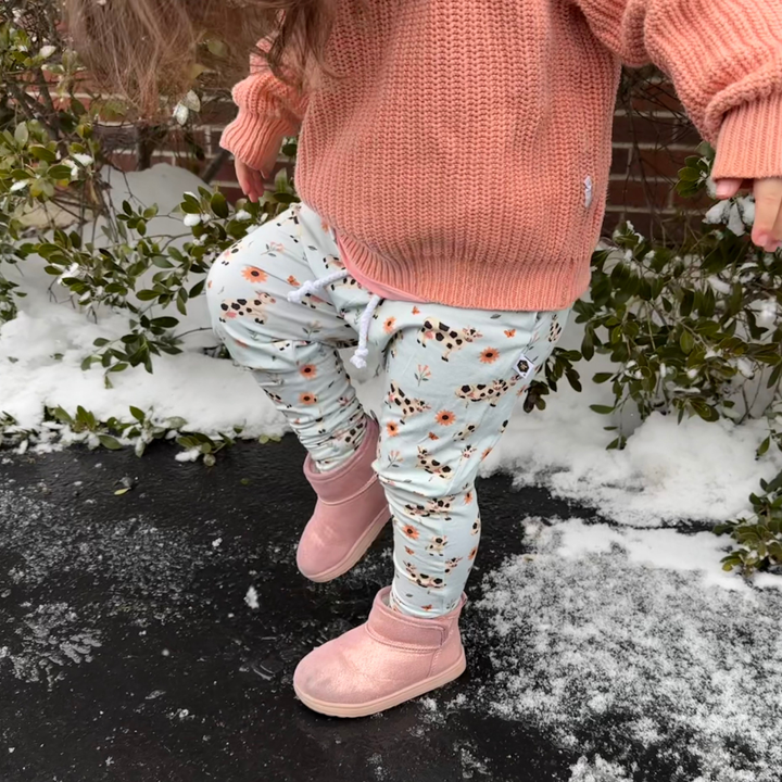 Bamboo Jogger Pants in Moo & You
