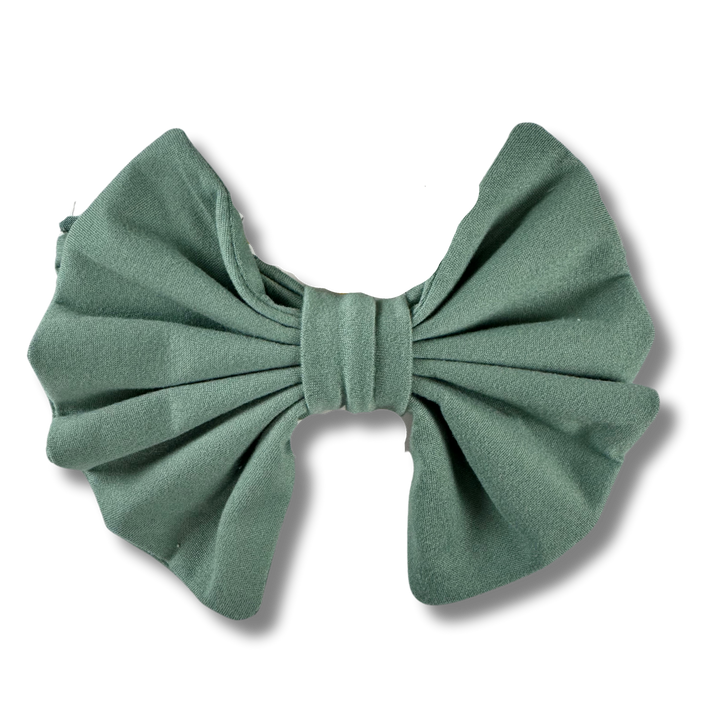 Big Bow Headband - Moss