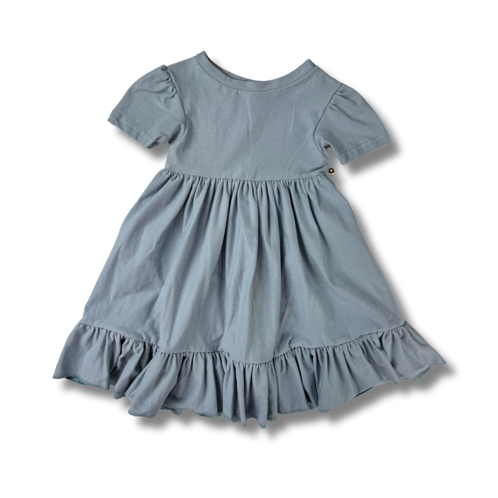 Naturals - Twirl Dress - Dusty Steel