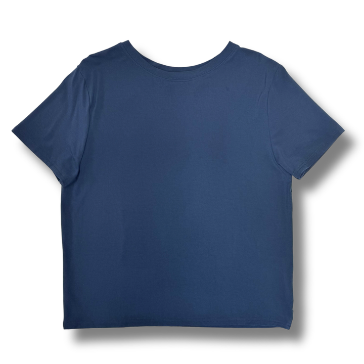 Bamboo Adult Short Sleeve Crew Neck Tee in Navy