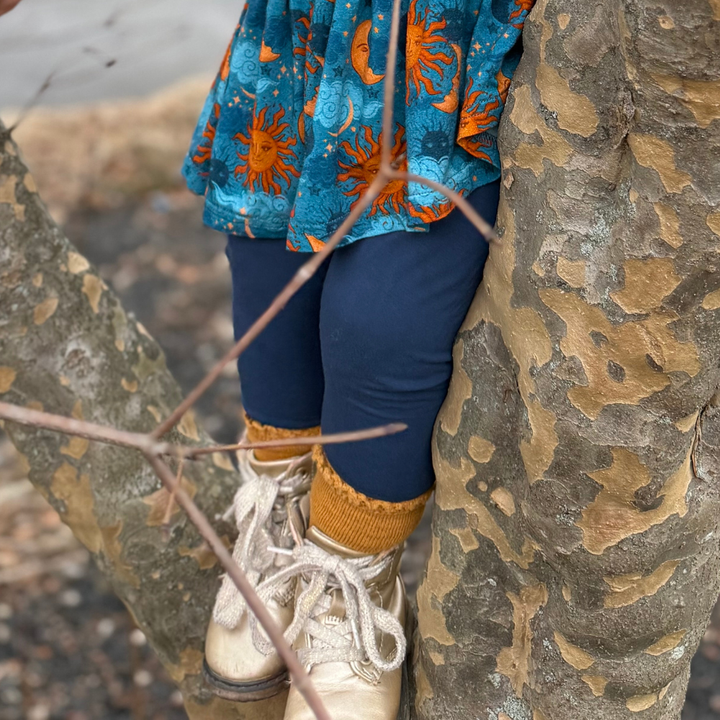 Bamboo Leggings in Navy