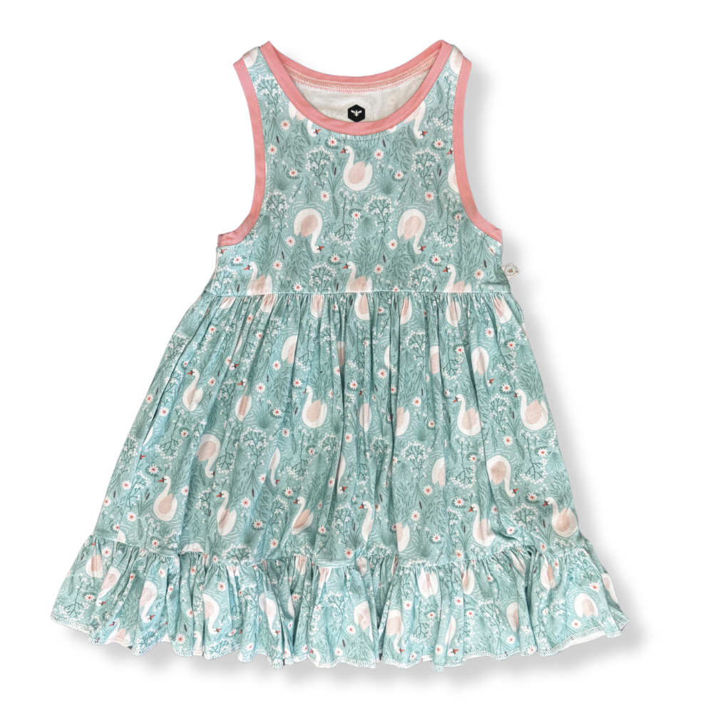 Bamboo Tank Twirl Dress in Odette