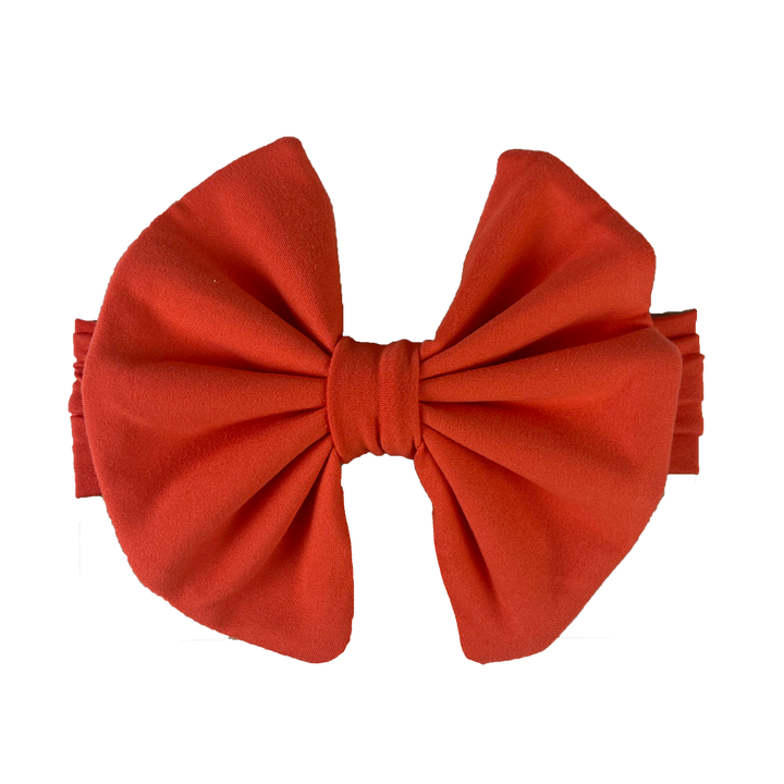Big Bow Headband - Papaya