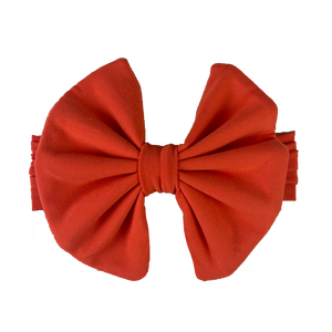 Big Bow Headband - Papaya