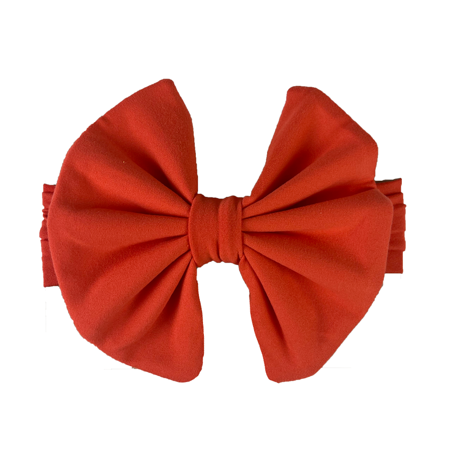 Big Bow Headband - Papaya