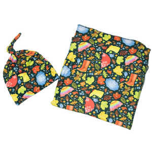 Stretch Swaddle Set  -  Puddles