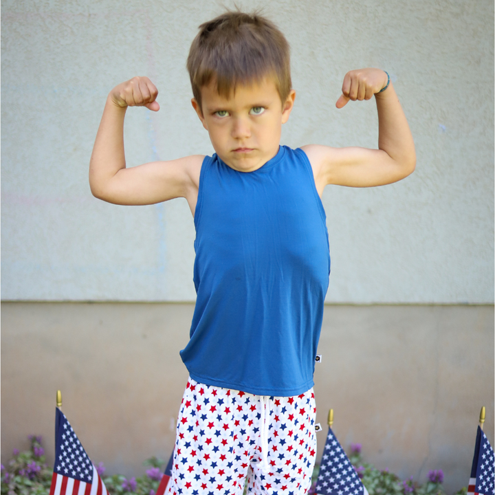 Bamboo Tank Top in Twilight Blue