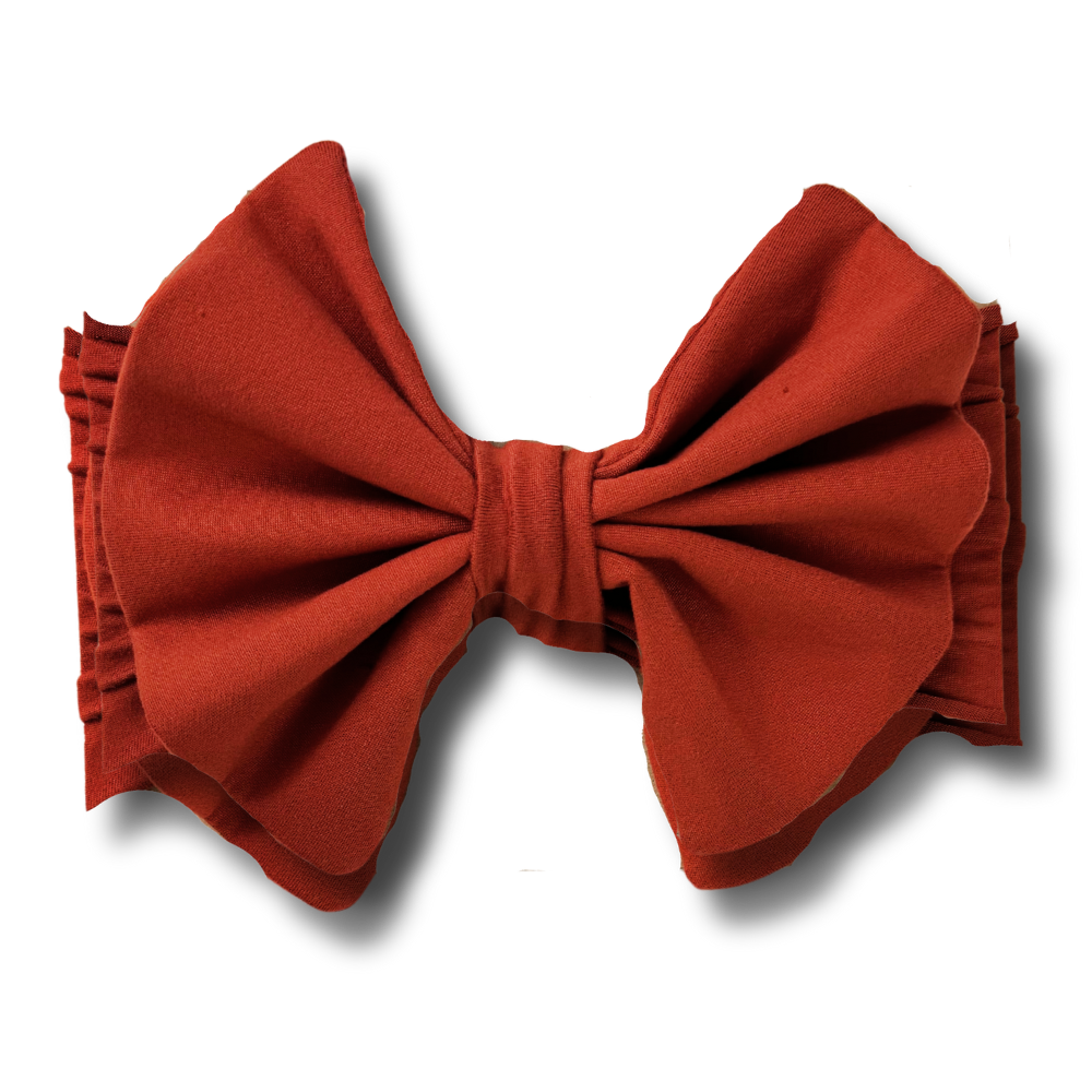 Big Bow Headband - Rust