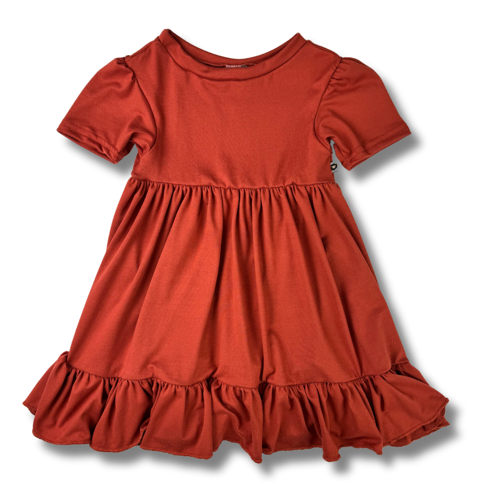 Twirl Dress - Rust
