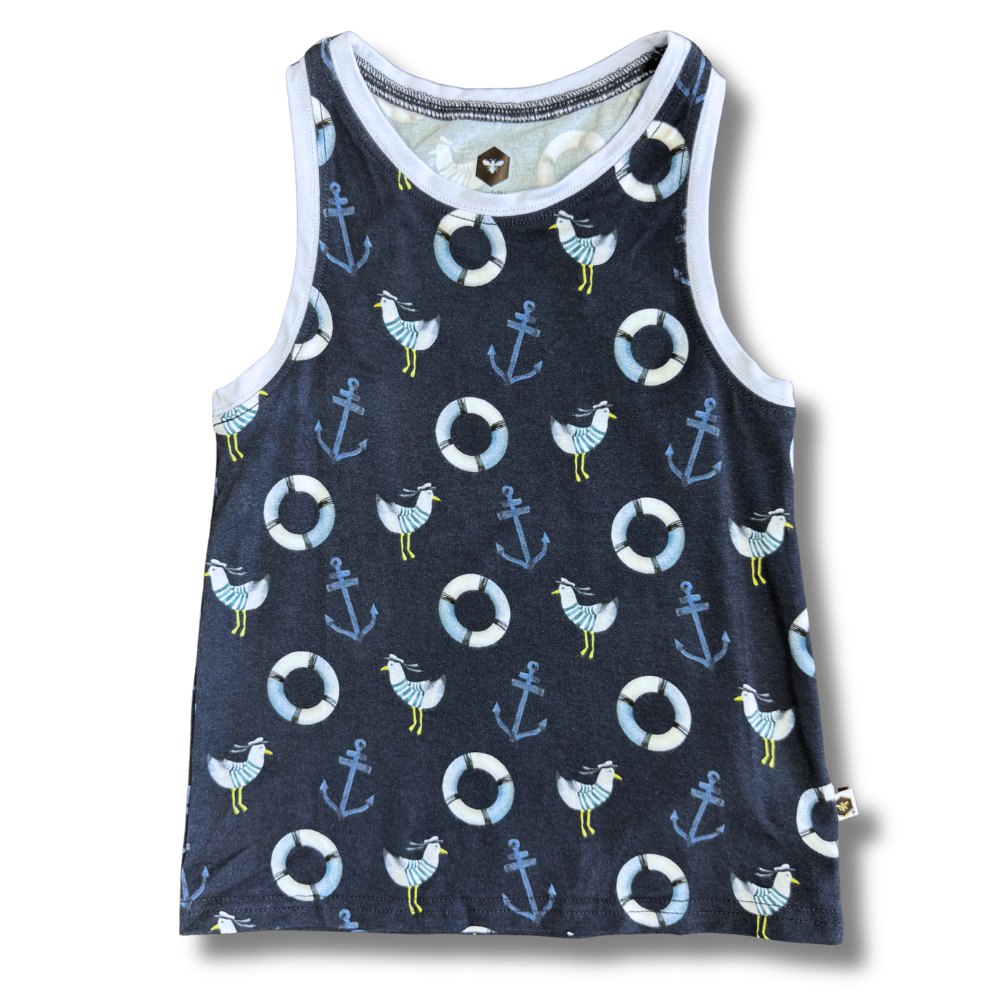 Bamboo Tank Top in Seas The Day