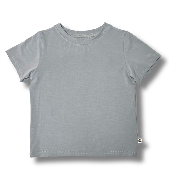 Bamboo Short Sleeve Crew Neck Tee in Slate