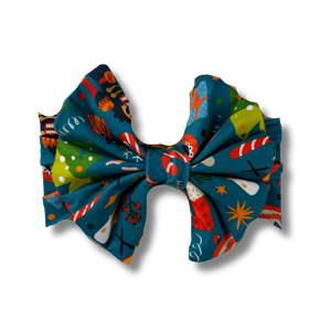 Big Bow Headband - Snowflake Waltz