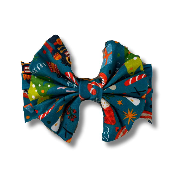 Big Bow Headband - Snowflake Waltz