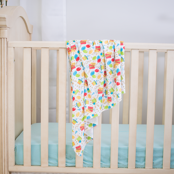 Stretch Swaddle Set  -  Birthday Party